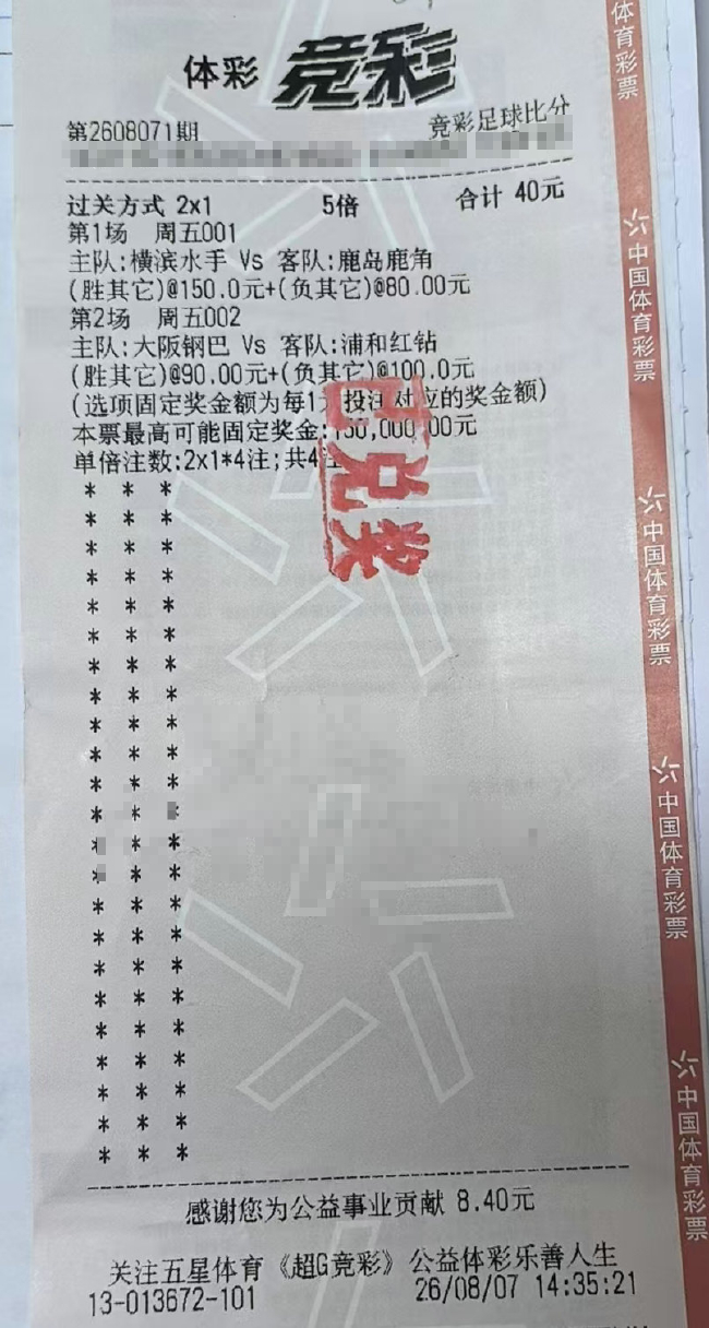 日职联8月7日两场非典型比分 小联赛高比分集中