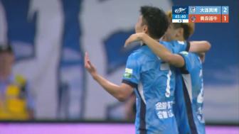 [进球视频]牟鹏飞判断失误 罗竞内切远射弹地入网2-1