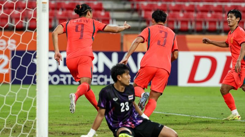 09月26日 亚运男足1/4决赛 中国U23男足vs泰国U23男足 全场录像